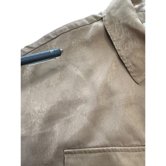 Socialite Utility Midi Shirt Dress Small Brown Soft Minimalist Read Description - Picture 10 of 10